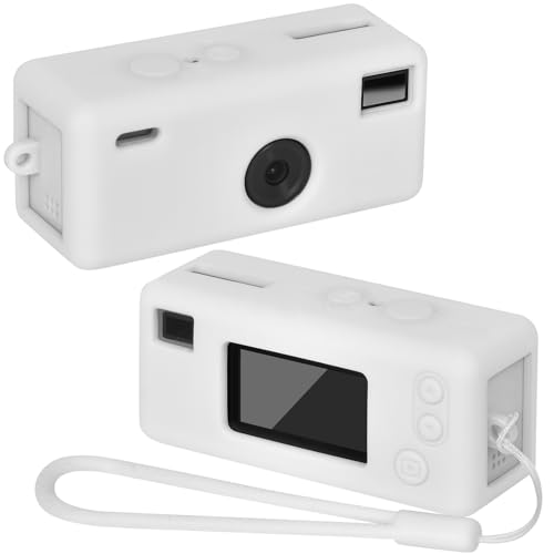Funda de silicona para cámara Kodak CHARMERA keychain blanca miniatura 1