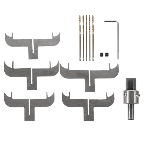 Veemoon Kit d'Outils pour Routeur et Fraise à Bracelet en Acier, Ensemble Complet pour Perçage et Sculpture Bois, Adapté aux Bracelets et Accessoires DIY