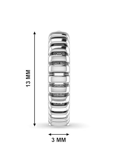 Image of ORIONZ Hoop Earrings for Men & Boys (1 Piece) - 925 Sterling Silver - Gift for Birthday Anniversary - 18k Gold Plated Jewellery - Men Fashion