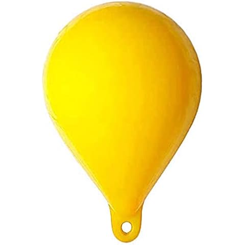 MARINEO Anchor Buoy I Ball Fender Inflatable with 1.5 kg Buoyancy - 15 x 20 cm (Yellow) Cover