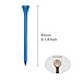 GFGL Golf Tees (Blue) Durable Bamboo Tees 100Pcs 3-1/4