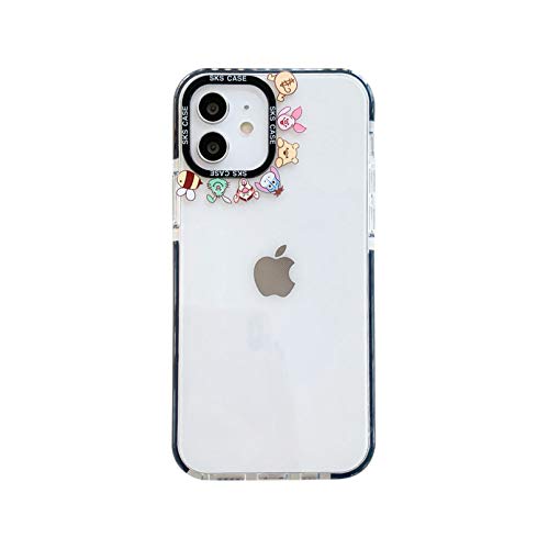 iPhone11 Pro MAXケース ディズニー くまのプーさん iphone12 / iphone12pro / iphone12mini / iphone12 Pro Max 対応 対応 コミック調 漫画 スマートフォン用ケース TPU素材 耐衝撃 落下防止 軽量 スリム 薄型 傷防止 可愛い スマホケース スマホカバー