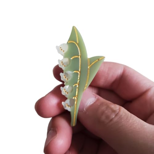 Omg Decor Lily Of The Valley Hair Clips,Cellulose Acetate Hair Clips,Small Claw Clips For Girl thumb #3