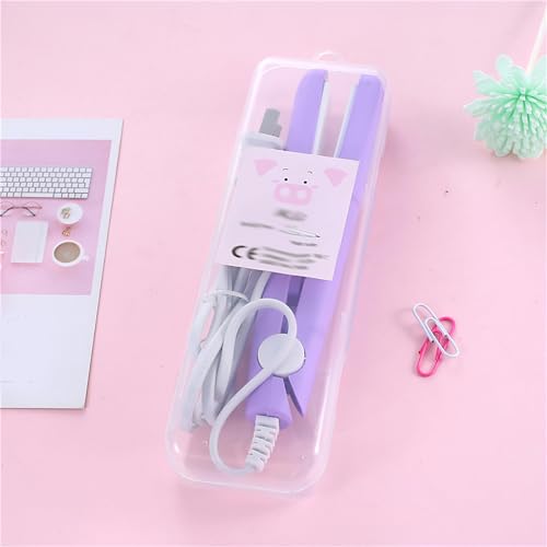 Plancha para cabello portátil para cabello liso y rizado miniatura 5