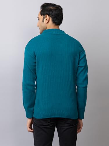 Image of TYSORT Men's Knitted Full Sleeve Zipper Cardigan Sweater for Winter