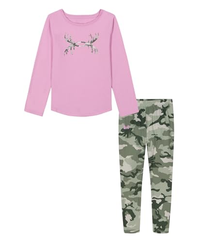 Under Armour - Conjunto de, Legging Pink Dawn/Camo, 24 Meses