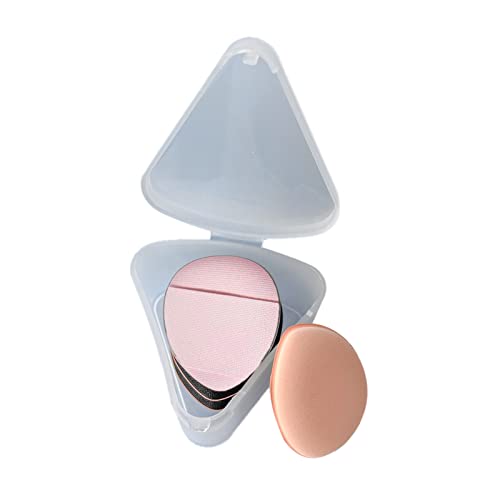 cdar Triangle Powder Puff,Makeup Sponge, Black Makeup Sponge Powder Puffs forFace Powder Face Body Mineral Powder Makeup Tools Pink