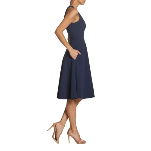 Image of Dress the Population Women's Catalina Solid Sleeveless Fit & Flare Midi Dress