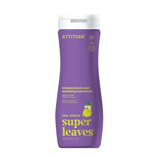 ATTITUDE Shampoo and Body Wash for Kids, EWG Verified Hair...