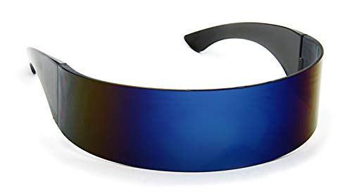 Image of Futuristic Shield Sunglasses Monoblock Cyclops 100% UV400