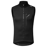 [サンティック] サイクルベスト 秋冬 裏起毛 フリース サイクリングジレ スポーツ ロードバイク 防寒 保温 防風 反射 ポケット付き