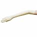 ZaZa Bridal 19.5" Long Stretch Dull Matte Satin Gloves No Shine, Elegant Look-Ivory