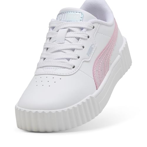 PUMA Carina Shoes Sneaker, White-Rose Mauve-Cool Weather, 13.5 US Unisex Little Kid2