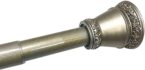 Tringle à rideau extensible télescopique métal sans perçage barre rideau douche maison 85-135 cm