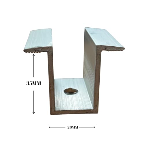 Image of Panel mounting Mid clamp 35MM for Solar Panel (Silver 20)
