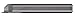 Micro 100 FGF-187-050-075 Face Grooving Tool, 050" Width, 075" Proj, 3/16" Min Bore Dia, 3/4" Max Bore Depth, 3/32" Offset, 3/16" Shank Dia, 2" OAL, Uncoated