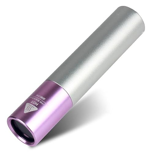 Rtauhife Linterna LED UV 365Nm AleacióN de Aluminio Linterna UV PortáTil Zoom Recargable Luz de InspeccióN Luz de DeteccióN de Mascotas