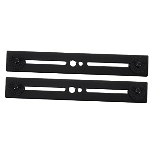 TOYANDONA 2Pcs Adjustable Flash Bracket Microphone Bar with Skid Pad Screw for Dual Mounting for Photography and Audio Recording