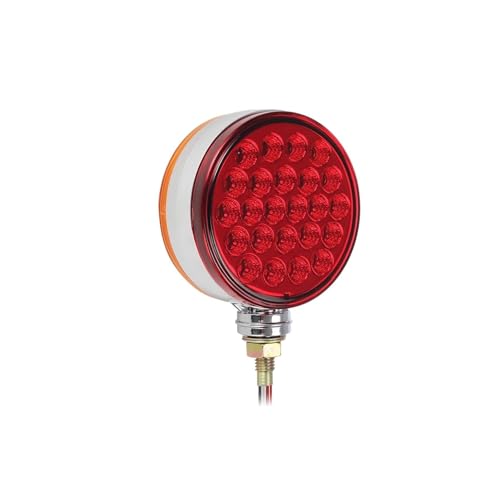 Clignotant à LED double face bicolore avec base ronde hermétique