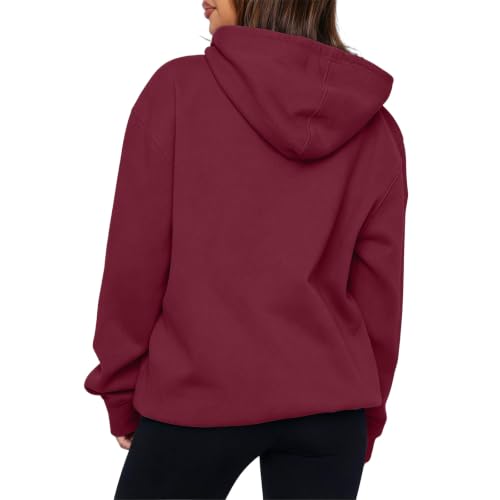 Oversized Hoodies for Women Cute Fall Plain Fleece Pullover Sweatshirts - image 7