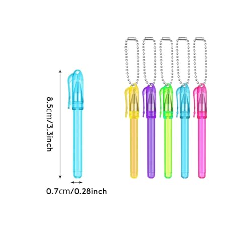 Mini porte-clés stylo à bille de poche pour bloc-notes 25 pcs