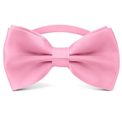 Image of Bow Ties for Men,Mens Bow Tie,Black Ties for Men,Black Tie Adjustable Solid Color Pre-tied for Boy Party Wedding