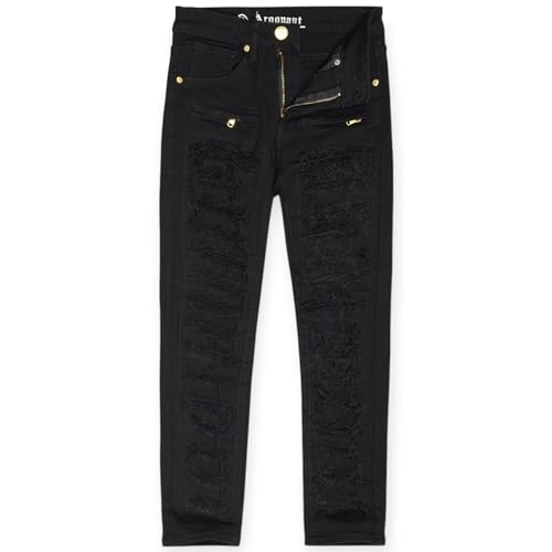 Kids Heavy Ripped Jeans (Black)