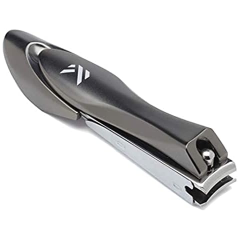 Nail Clippers with Catcher – KLIPP Heavy Duty Stainless Steel Fingernail and Toe Nail Cutter with Curved Surgical Blades and Built-in Nail File – Ergonomic Handle with Wide Jaws for Thick Nails Cover