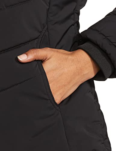 Image of Qube By Fort Collins Women's Medium-Length Bomber Jacket with Detachable Hood Stylish Winterwear for All-Day Comfort |Material: Nylon