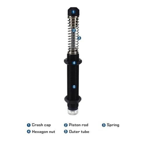 Amortisseur hydraulique AD2725 réglable à absorption de choc fluide