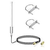 【Durable】 Trabajo al aire libre durante todo el día, anticorrosivo, impermeable, fácil de instalar, la base de la antena está perfectamente hecha de aluminio y lo suficientemente firme como para resistir el viento fuerte.