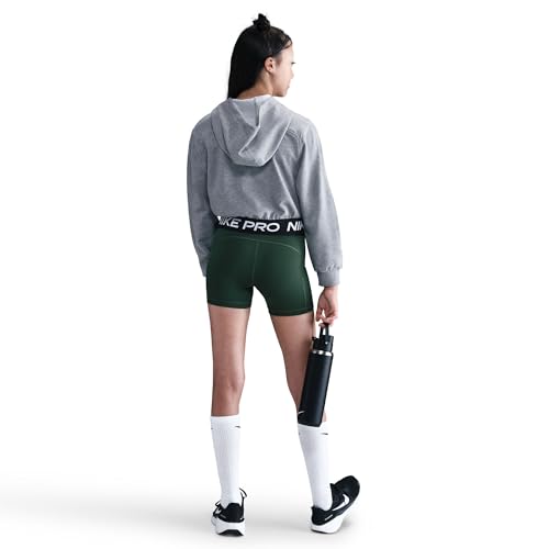 Image of Nike Girls' Pro Shorts (Little Big Kid), Fir /White