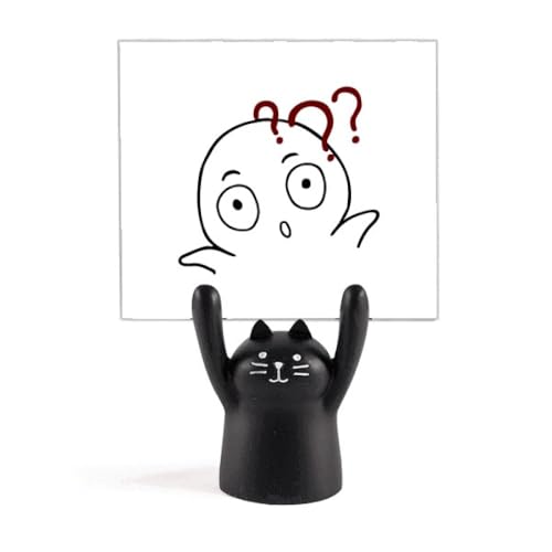 Support de mémo chat noir pour ne plus perdre vos notes de bureau