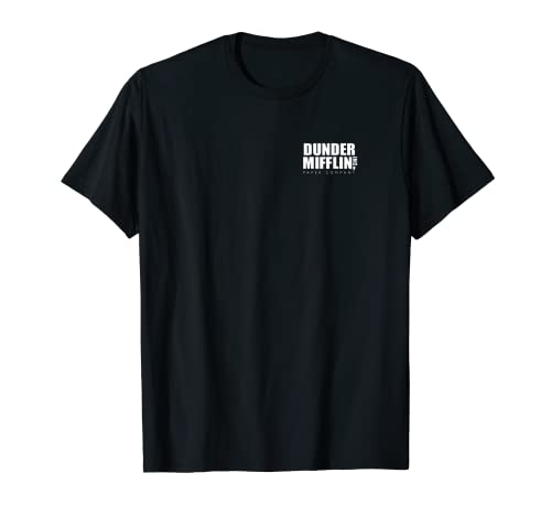 The Office Dunder Mifflin Pecho izquierdo y espalda Camiseta