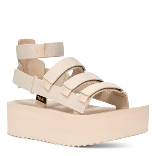 Teva Women's W Flatform Mevia Sandal, Birch, 9
