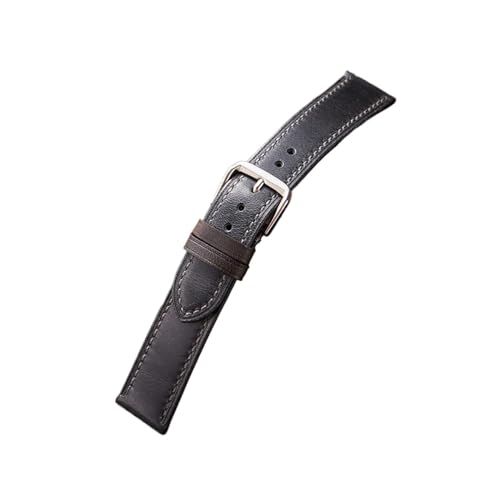 Bracelet de montre en cuir de vachette ciré HMFANG 19mm remplace votre bracelet rigide