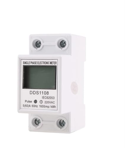 Compteur d'énergie électrique monophasé 2P sur rail DIN AC 230V 5-80A
