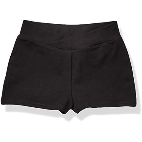 Capezio Girls' Boyshorts with V-Waistband Cover