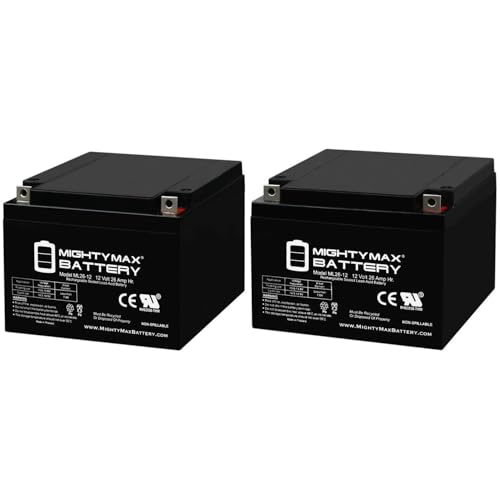 Mighty Max Battery 12V 26AH Replacement Battery for Amigo Deluxe Wheelchair - 2 Pack