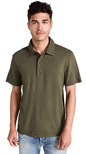 Vince Men's Garment Dye Short Sleeve Polo
