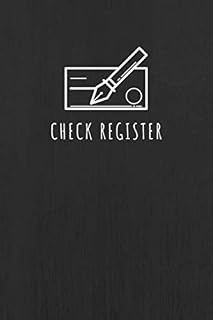 Check Register: Minimalist Black Cover Checking Account Ledger Transaction Notebook for Personal or Business Bank Account | Checkbook Balance Log Book | Great Gift Idea