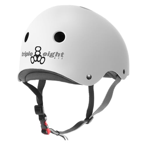 Image of Triple Eight Certified Sweatsaver Helmet for Skateboarding, BMX, Roller Derby, Roller Skating, Inline Skating, Scooter and Bike