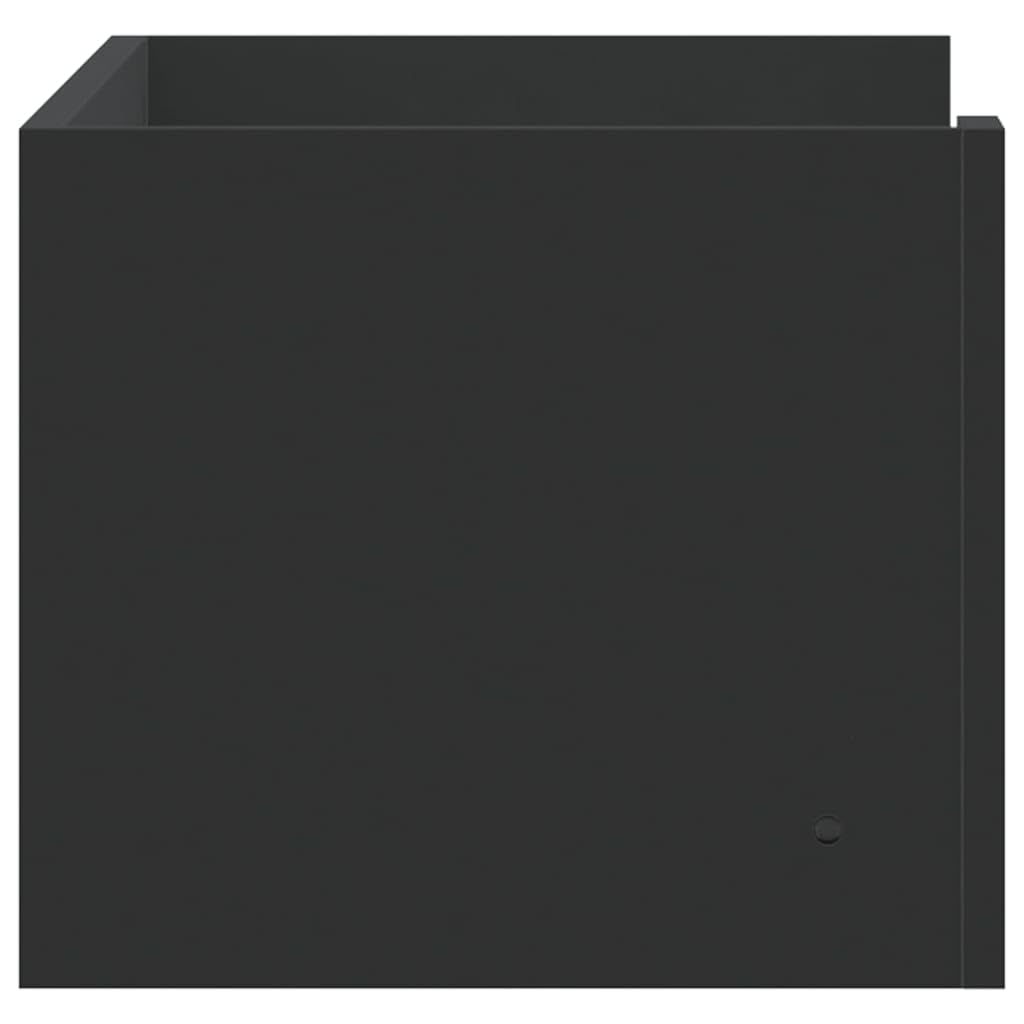 vidaXL Wandregal Schwarz 70,5x35x30,5 cm Holzwerkstoff
