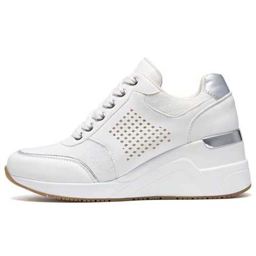 Image of Cestfini Wedge Sneakers for Women - Wedge Tennis Shoes Non-Slip Women Fashion Sneakers