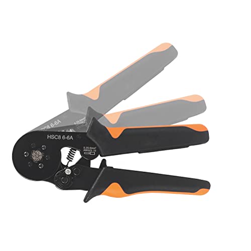 Kit Alicate Crimpador Fios Com 1200 Pcs Terminais 0,5 Até 10mm² (HSC8 6-6A Hexágono Alicate Crimpar)