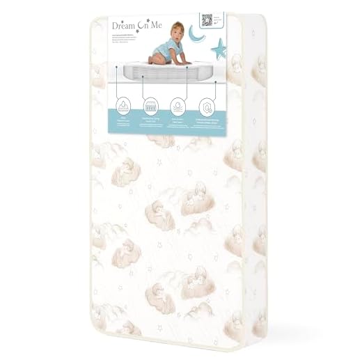 Dream On Me 3" Spring Coil Mini / Portable Crib Mattress, (Model: 23)