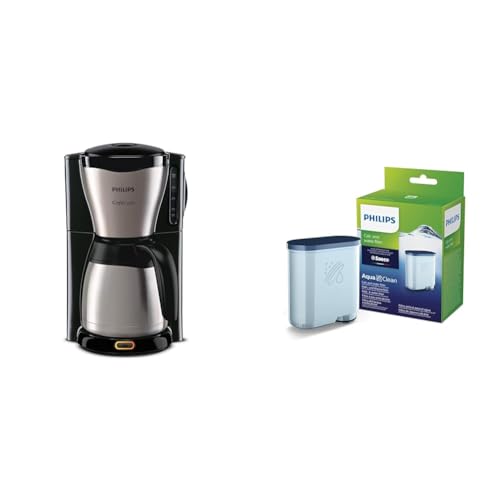Philips Filterkaffeemaschine – 1.2-Liter-Thermoskanne & Philips AquaClean Kalk- und Wasserfilter für Espressomaschine, Kein Entkalken bis 5000 Tassen, Einzelpack Philips Filterkaffeemaschine – 1.2-Liter-Thermoskanne & Philips AquaClean Kalk- und Wasserfilter für Espressomaschine, Kein Entkalken bis 5000 Tassen, Einzelpack