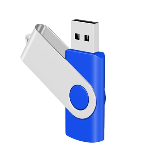 Image of 2-Pack of 2GB USB Flash Drives EASTBULL USB 2.0 Drive (Black) | Metal Flash Drive 2GB Swivel USB Drive for Data Storage