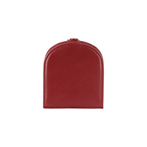 Visconti Polo T-5 Brown Soft Leather Coin Purse Pouch Tray/Change Holder (Red)3