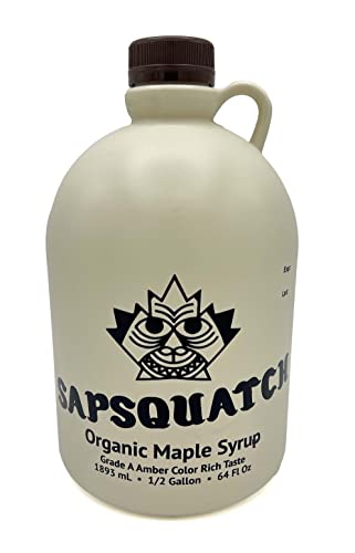 Sapsquatch Organic Maple Syrup - Half Gallon - Grade-A Amber
